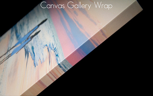 Canvas gallery wrap side