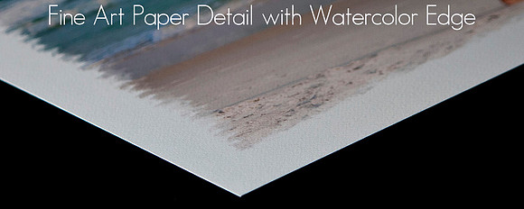 Fine Art Paper Detail Watercolor Edge