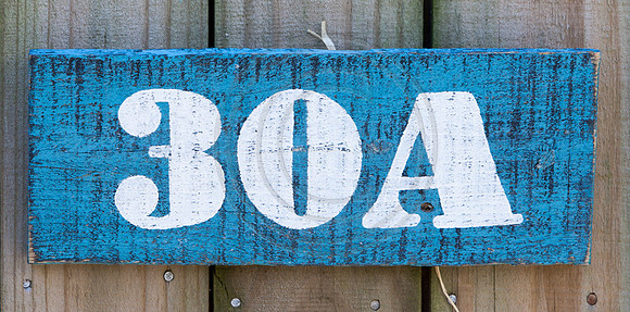 chalk paint 30A sign
