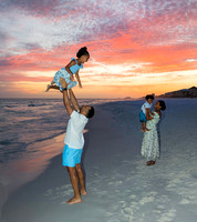 Family beach portraits in Destin Florida