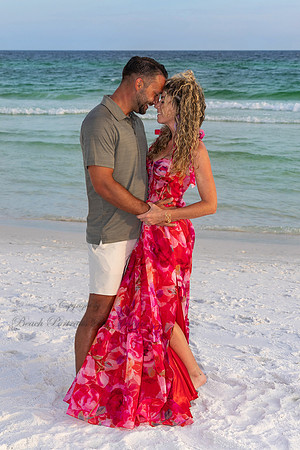 Beach Couple Anniversary Pics on the Beach