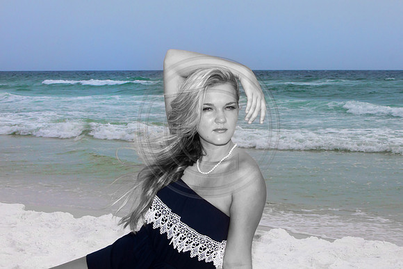 Black and White Beach Photography