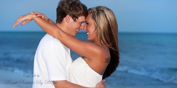 bridal pictures on the beach