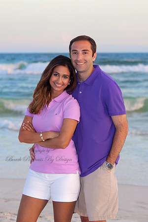 Bright colors beach shoot