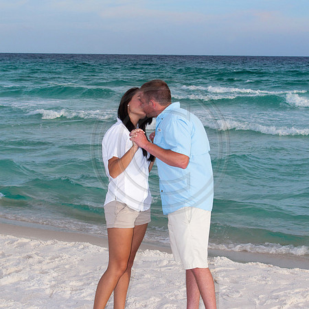 beach engagement photographs