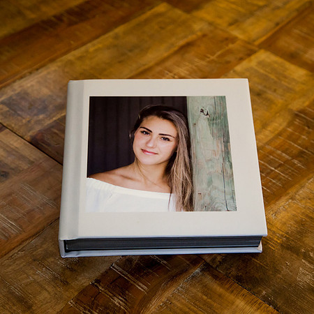 Elegant, high-end book with hard lay flat edges