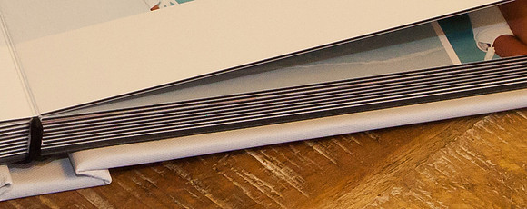 Library stitching ALBUM SPINE DETAIL, quality photo album
