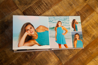 Senior pics leather album