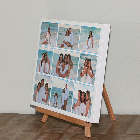 30x40 canvas Beach Collage Easel