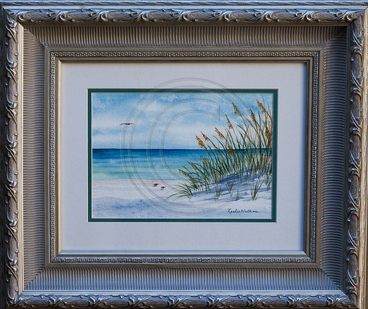 Framed Seaoats and Sandpipers