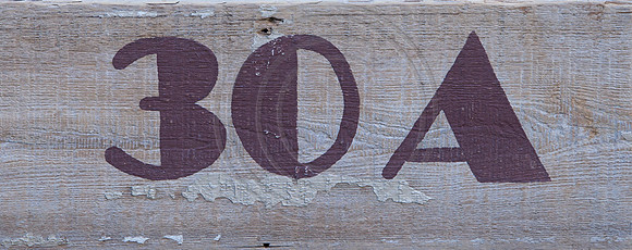 30A sign sepia
